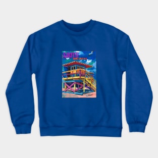 South Beach Lifeguard Stand Crewneck Sweatshirt